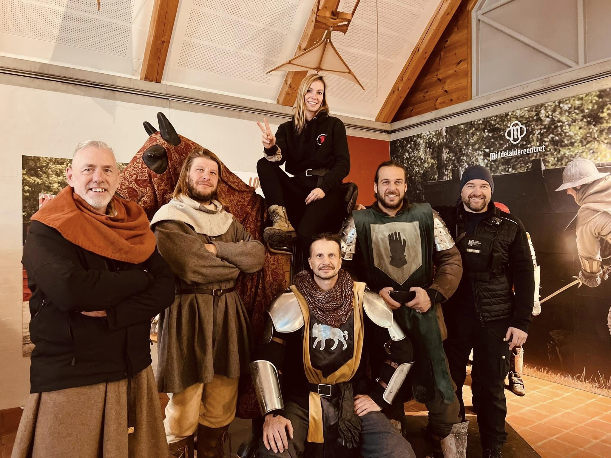 Ally McClelland with the Tidsrejsen stunt team